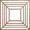 Ekena Millwork Raven Wood Fretwork Pierced Ceiling Medallion, Walnut, 40"OD x 14 5/8"ID x 1/4"T CMWP40X40X0250RAWA - alternate 1